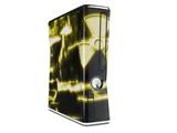 Radioactive Yellow Decal Style Skin for XBOX 360 Slim Vertical