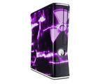 Radioactive Purple Decal Style Skin for XBOX 360 Slim Vertical