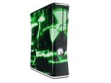 Radioactive Green Decal Style Skin for XBOX 360 Slim Vertical
