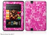 Triangle Mosaic Fuchsia Decal Style Skin fits 2012 Amazon Kindle Fire HD 7 inch