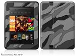 Camouflage Gray Decal Style Skin fits 2012 Amazon Kindle Fire HD 7 inch