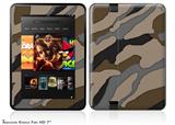 Camouflage Brown Decal Style Skin fits 2012 Amazon Kindle Fire HD 7 inch