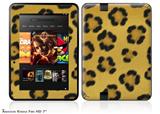 Leopard Skin Decal Style Skin fits 2012 Amazon Kindle Fire HD 7 inch