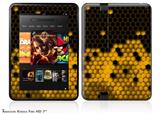 HEX Yellow Decal Style Skin fits 2012 Amazon Kindle Fire HD 7 inch