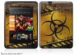 Toxic Decay Decal Style Skin fits 2012 Amazon Kindle Fire HD 7 inch