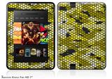 HEX Mesh Camo 01 Yellow Decal Style Skin fits 2012 Amazon Kindle Fire HD 7 inch