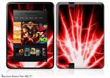 Lightning Red Decal Style Skin fits 2012 Amazon Kindle Fire HD 7 inch