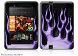 Metal Flames Purple Decal Style Skin fits 2012 Amazon Kindle Fire HD 7 inch