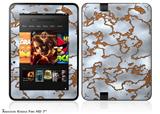 Rusted Metal Decal Style Skin fits 2012 Amazon Kindle Fire HD 7 inch