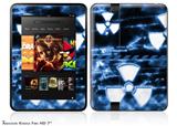 Radioactive Blue Decal Style Skin fits 2012 Amazon Kindle Fire HD 7 inch
