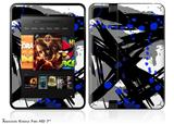 Abstract 02 Blue Decal Style Skin fits 2012 Amazon Kindle Fire HD 7 inch