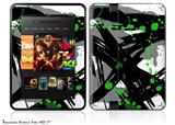 Abstract 02 Green Decal Style Skin fits 2012 Amazon Kindle Fire HD 7 inch