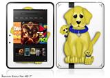 Puppy Dogs on White Decal Style Skin fits 2012 Amazon Kindle Fire HD 7 inch