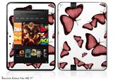 Butterflies Pink Decal Style Skin fits 2012 Amazon Kindle Fire HD 7 inch