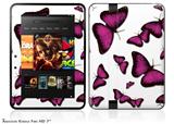 Butterflies Purple Decal Style Skin fits 2012 Amazon Kindle Fire HD 7 inch