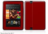 Solids Collection Red Dark Decal Style Skin fits 2012 Amazon Kindle Fire HD 7 inch