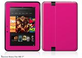 Solids Collection Fushia Decal Style Skin fits 2012 Amazon Kindle Fire HD 7 inch