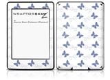 Pastel Butterflies Blue on White - Decal Style Skin fits Amazon Kindle Paperwhite (Original)