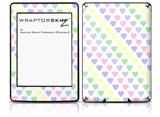 Pastel Hearts on White - Decal Style Skin fits Amazon Kindle Paperwhite (Original)