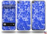 Triangle Mosaic Blue Decal Style Vinyl Skin - fits Apple iPod Touch 5G (IPOD NOT INCLUDED)