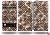 Wavey Chocolate Brown Decal Style Vinyl Skin - fits Apple iPod Touch 5G (IPOD NOT INCLUDED)