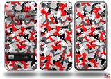 Sexy Girl Silhouette Camo Red Decal Style Vinyl Skin - fits Apple iPod Touch 5G (IPOD NOT INCLUDED)