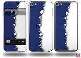 Ripped Colors Blue White Decal Style Vinyl Skin - fits Apple iPod Touch 5G (IPOD NOT INCLUDED)