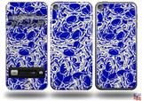 Scattered Skulls Royal Blue Decal Style Vinyl Skin - fits Apple iPod Touch 5G (IPOD NOT INCLUDED)