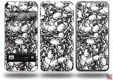 Scattered Skulls White Decal Style Vinyl Skin - fits Apple iPod Touch 5G (IPOD NOT INCLUDED)