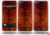 Fractal Fur Tiger Decal Style Vinyl Skin - fits Apple iPod Touch 5G (IPOD NOT INCLUDED)