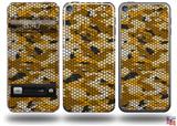 HEX Mesh Camo 01 Orange Decal Style Vinyl Skin - fits Apple iPod Touch 5G (IPOD NOT INCLUDED)