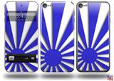 Rising Sun Japanese Flag Blue Decal Style Vinyl Skin - fits Apple iPod Touch 5G (IPOD NOT INCLUDED)