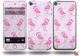 Flamingos on Pink Decal Style Vinyl Skin - fits Apple iPod Touch 5G (IPOD NOT INCLUDED)
