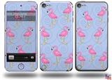 Flamingos on Blue Decal Style Vinyl Skin - fits Apple iPod Touch 5G (IPOD NOT INCLUDED)