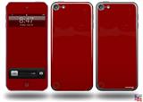 Solids Collection Red Dark Decal Style Vinyl Skin - fits Apple iPod Touch 5G (IPOD NOT INCLUDED)