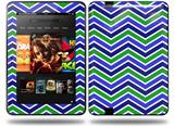 Zig Zag Blue Green Decal Style Skin fits Amazon Kindle Fire HD 8.9 inch