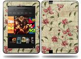 Flowers and Berries Red Decal Style Skin fits Amazon Kindle Fire HD 8.9 inch