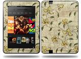 Flowers and Berries Yellow Decal Style Skin fits Amazon Kindle Fire HD 8.9 inch