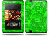 Triangle Mosaic Green Decal Style Skin fits Amazon Kindle Fire HD 8.9 inch