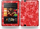 Triangle Mosaic Red Decal Style Skin fits Amazon Kindle Fire HD 8.9 inch