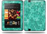 Triangle Mosaic Seafoam Green Decal Style Skin fits Amazon Kindle Fire HD 8.9 inch