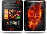 Flaming Fire Skull Orange Decal Style Skin fits Amazon Kindle Fire HD 8.9 inch