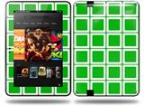 Squared Green Decal Style Skin fits Amazon Kindle Fire HD 8.9 inch