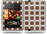 Squared Chocolate Brown Decal Style Skin fits Amazon Kindle Fire HD 8.9 inch