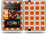 Squared Burnt Orange Decal Style Skin fits Amazon Kindle Fire HD 8.9 inch