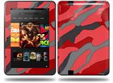 Camouflage Red Decal Style Skin fits Amazon Kindle Fire HD 8.9 inch