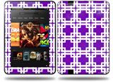 Boxed Purple Decal Style Skin fits Amazon Kindle Fire HD 8.9 inch