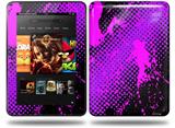 Halftone Splatter Hot Pink Purple Decal Style Skin fits Amazon Kindle Fire HD 8.9 inch