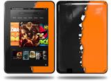 Ripped Colors Black Orange Decal Style Skin fits Amazon Kindle Fire HD 8.9 inch