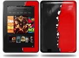 Ripped Colors Black Red Decal Style Skin fits Amazon Kindle Fire HD 8.9 inch